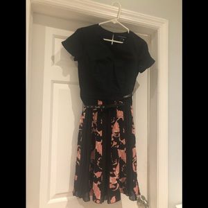 French connection chiffon floral skirt dress